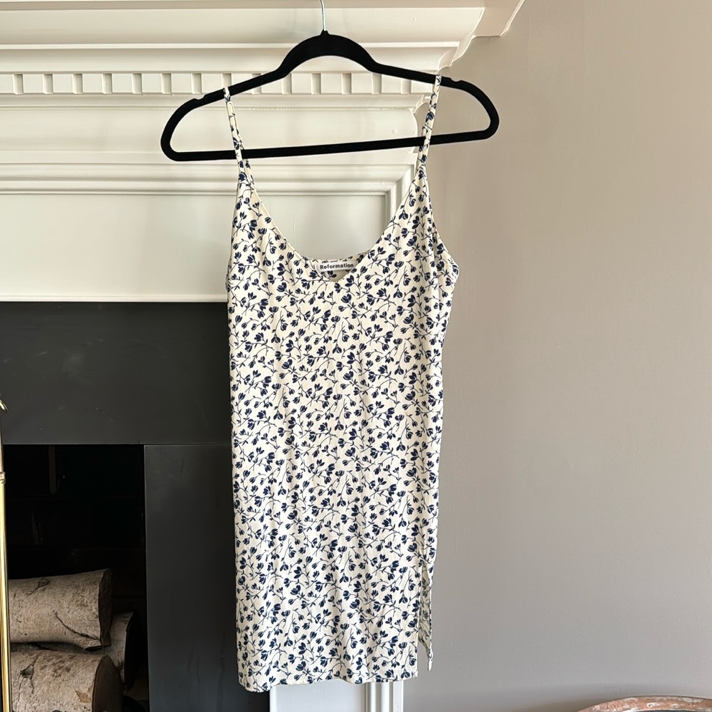 REFORMATION mini dress with slit